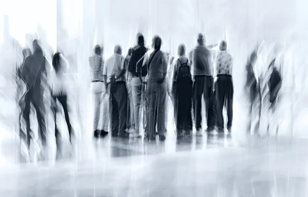 Group of people in the lobby business center — Stock Photo, Image