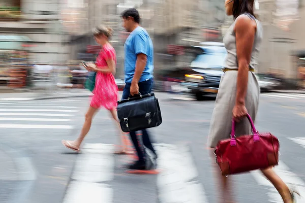 Group of business people in the street — Stock Photo, Image