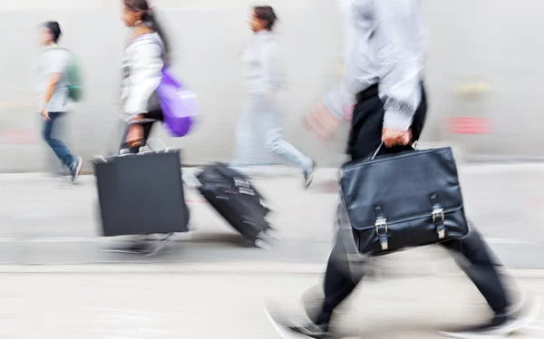 Group of business people in the street — Stock Photo, Image