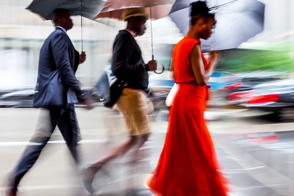 Group of business people in the street — Stock Photo, Image