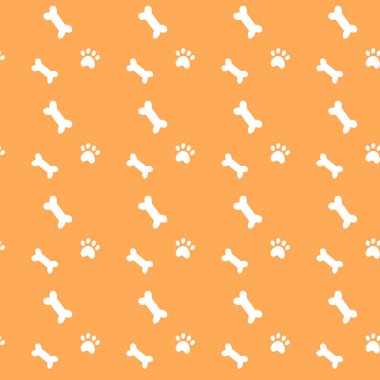 Şirin köpek yavrusu sembolünün kusursuz deseni.