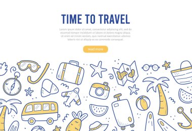 El çizimi seyahat bayrağı