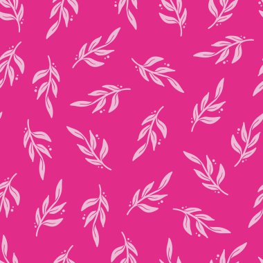 Basit çiçek desenli el çizimi.