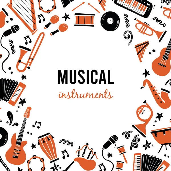 Müzik enstrümanlı pankartlar