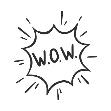 El çizimi bulutlu konuşma kabarcığı ögesi