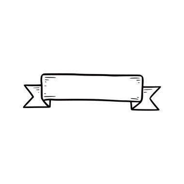 Kurdele afişi. Karalama çizimi