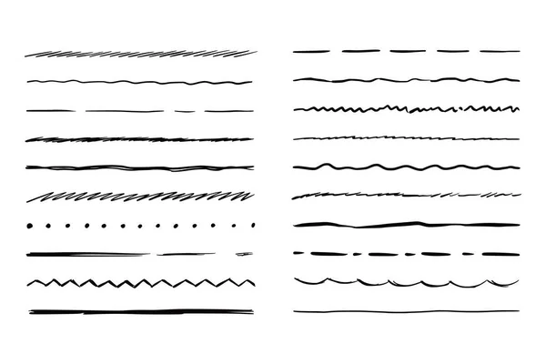 Handgezeichnete Linienführung. Sketchkritzelei — Stockvektor