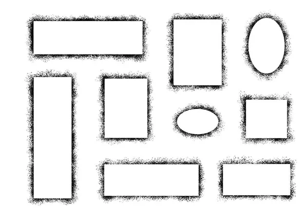 Каркас фарби ефекту розпилення трафарету . — стоковий вектор