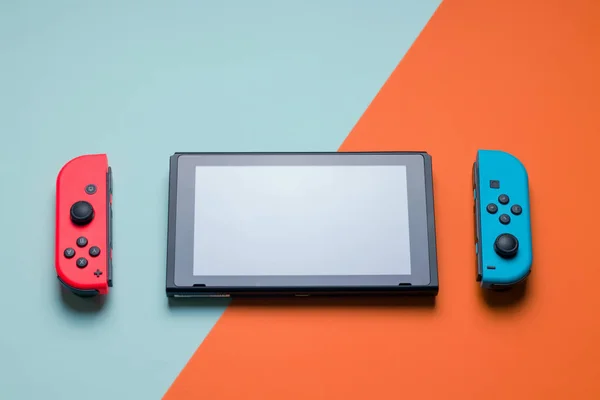Nintendo Kapcsoló Játékkonzol Joy Con Nélkül Szerkesztőség — Stock Fotó