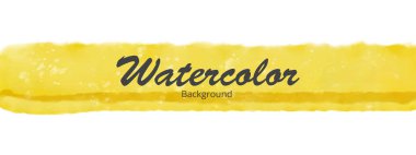 Soyut sarı suluboya pankartı