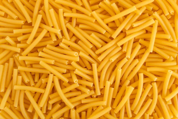 Fideos Pasta Macarrones Crudos Secos Sin Cocer Sobre Tazón Blanco — Foto de Stock