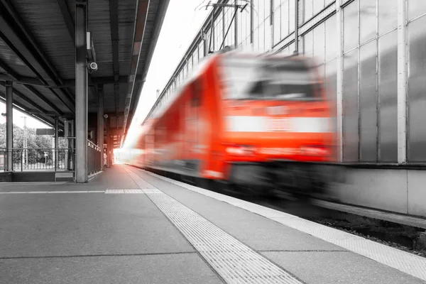 Tömegközlekedés Absztrakt Háttér Utazása Homályos Sebességgel Vonat Mozgása Vasúti Alagút Stock Fotó
