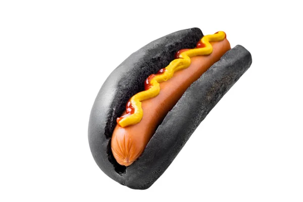 Amerikanischer Traditioneller Fast Food Hotdog Mit Frischem Bio Brotbelag Aus — Stockfoto