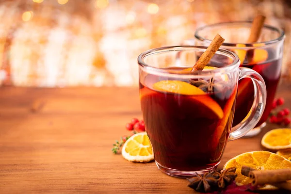 German Tradition Winter Christmas Market New Year Holidays Festival Drink — Stock Photo, Image