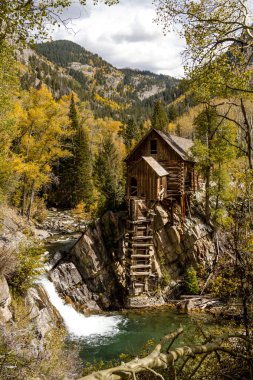 Fall Colors at Historic Crystal Mill clipart
