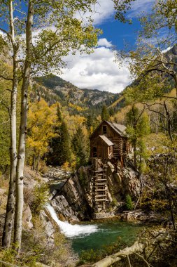 Fall Colors at Historic Crystal Mill clipart