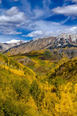 Colorado dağlarında sonbahar renkleri