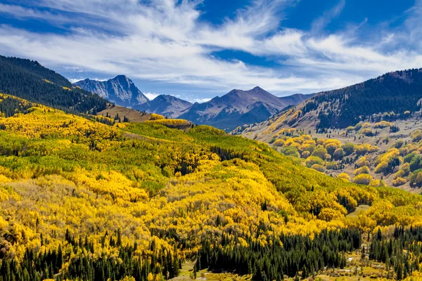 Őszi színek, Colorado-hegységben — Stock Fotó