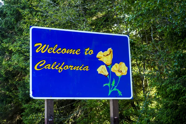 Bienvenido a California señal de carretera —  Fotos de Stock