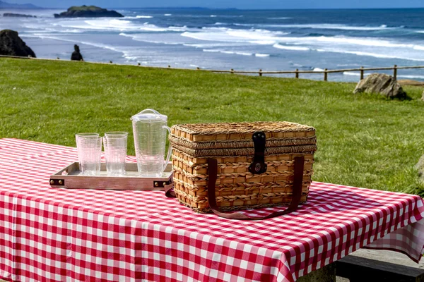 Letní piknik na Pacific Ocean Park — Stock fotografie