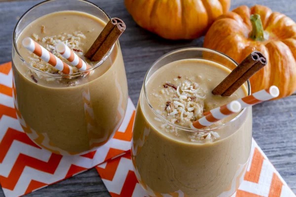 Pompoen kokos Smoothie dranken — Stockfoto