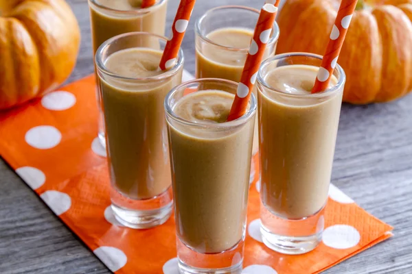 Bebidas de batido de coco de abóbora — Fotografia de Stock