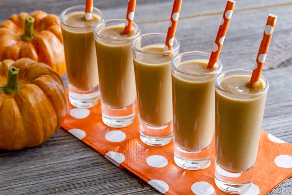 Pompoen kokos Smoothie dranken — Stockfoto