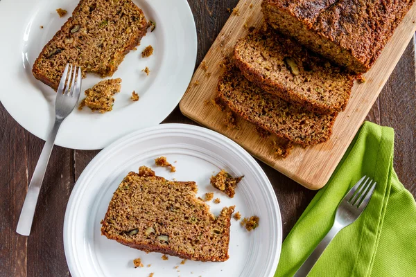 Fresh Baked Zucchini and Cinnamon Bread — Stock Photo, Image