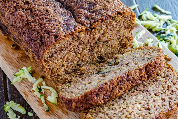 Fresh Baked Zucchini and Cinnamon Bread — Stock Photo, Image