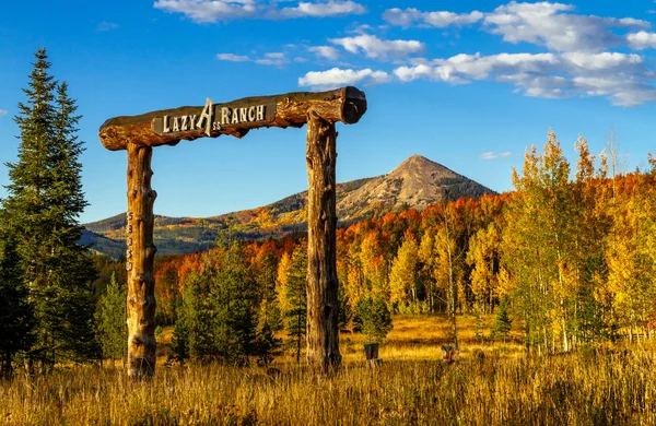 Nedgången i steamboat springs colorado — Stockfoto