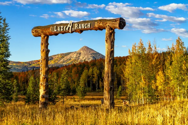 Queda em Steamboat Springs Colorado — Fotografia de Stock