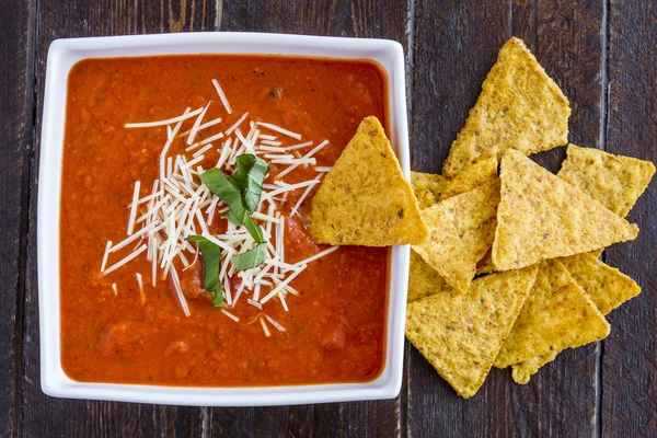 Fresh Homemade Tomato Soup — Stock Image Fresh Homemade Tomato Soup Royalty Free Stock Photos