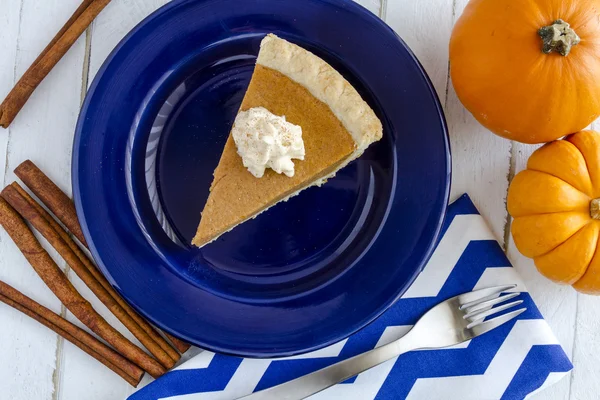 Homemade Pumpkin Pie Slices — Stock Photo, Image