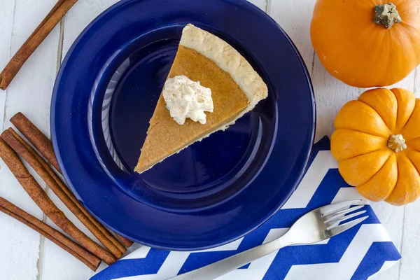 Rebanadas caseras de pastel de calabaza — Foto de Stock