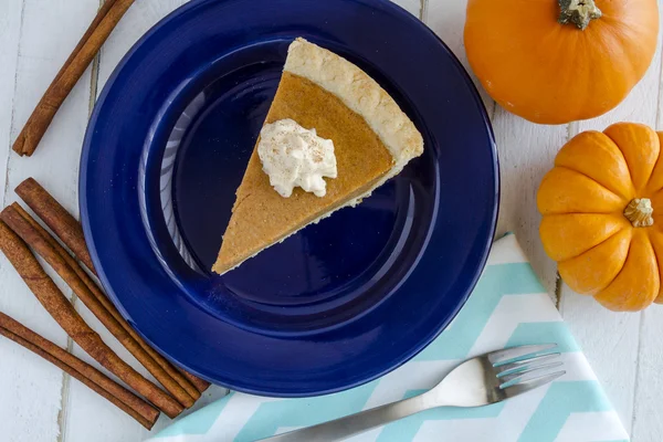 Homemade Pumpkin Pie Slices — Stock Photo, Image