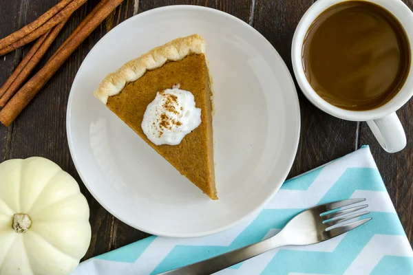 Homemade Pumpkin Pie Slices — Stock Photo, Image