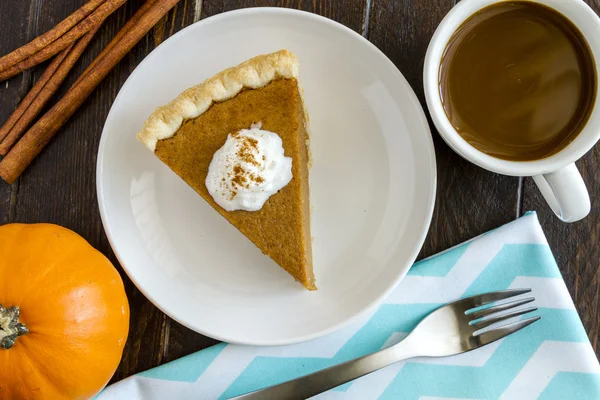 Homemade Pumpkin Pie Slices — Stock Photo, Image