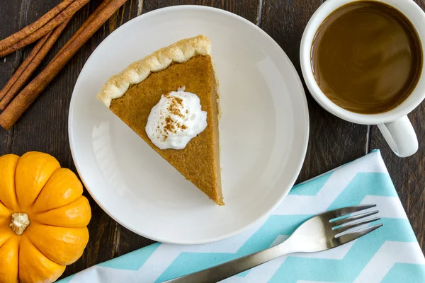 Homemade Pumpkin Pie Slices — Stock Photo, Image