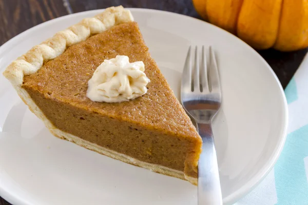 Homemade Pumpkin Pie Slices — Stock Photo, Image