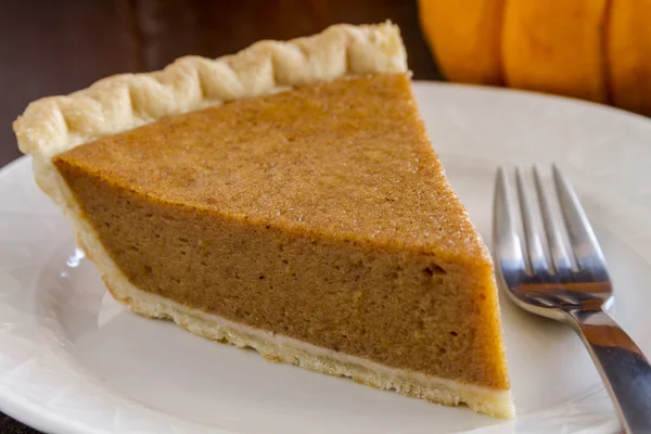 Homemade Pumpkin Pie Slices — Stock Photo, Image