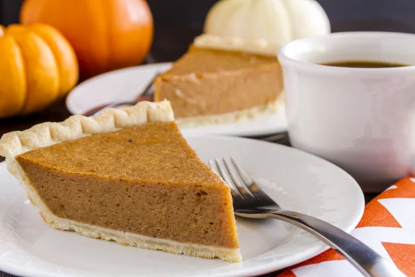 Rebanadas caseras de pastel de calabaza — Foto de Stock