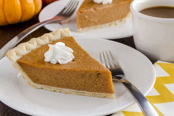 Rebanadas caseras de pastel de calabaza — Foto de Stock