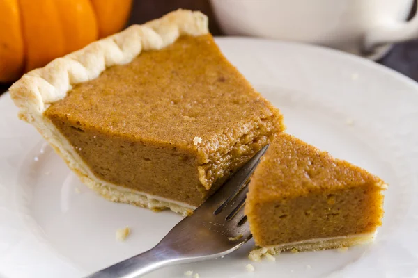 Rebanadas caseras de pastel de calabaza — Foto de Stock