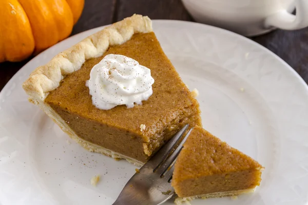 Homemade Pumpkin Pie Slices — Stock Photo, Image