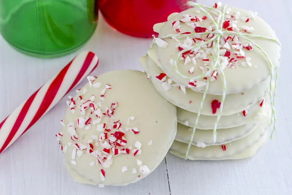 Chocolade Pepermunt vakantie Cookies — Stockfoto