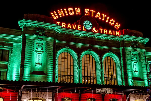 Holiday Lights in Denver Colorado USA — Stock Photo, Image