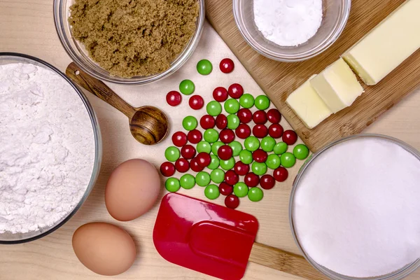 Ingredienti di cottura dall'alto — Foto Stock