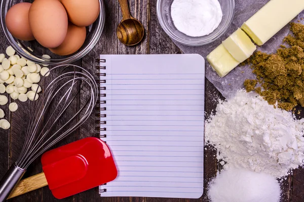 Ingredientes para hornear desde arriba — Foto de Stock