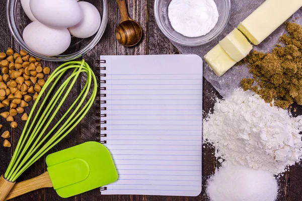 Ingredientes para hornear desde arriba — Foto de Stock