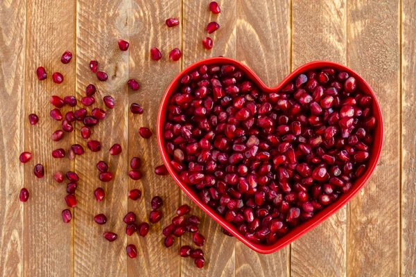 Fresh Organic Pomegranate Seeds — Stock Photo, Image